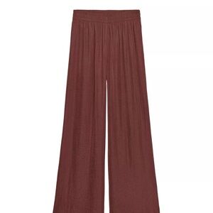 Zara Chocolate Wide-Leg Pants